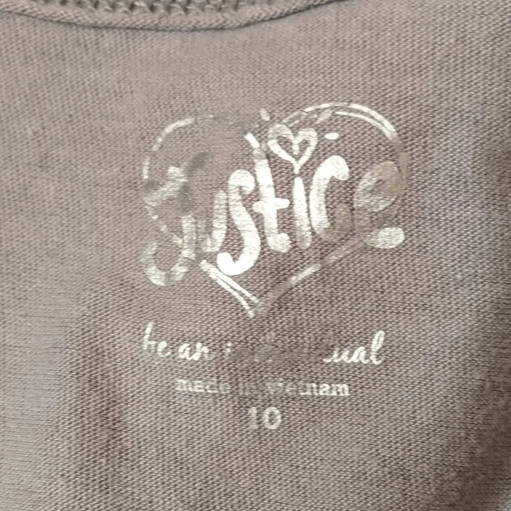 Justice Vest Sequin Size 10